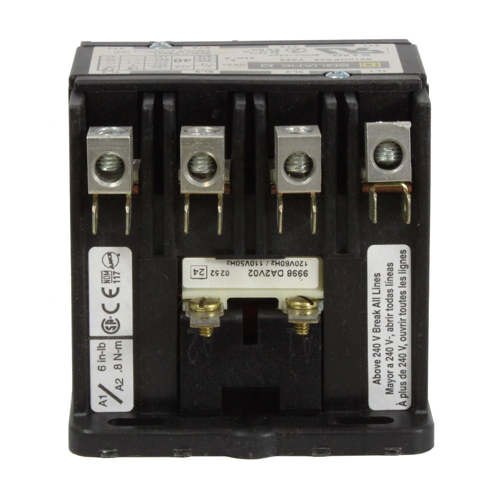 Mr.Steam CU Series Contactor 50Amp 4-Pole 120V 50-60 99006B