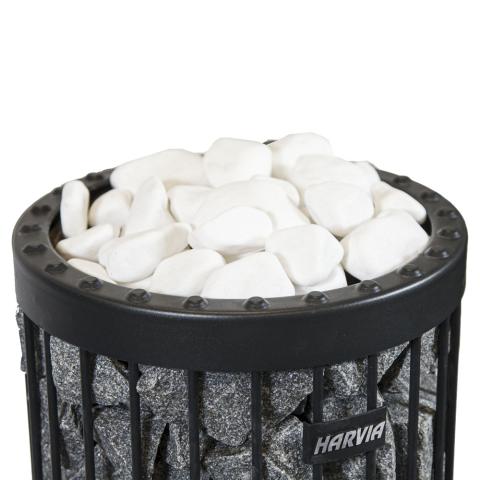 Harvia Rounded Decorative White Sauna Stones, 5-10cm