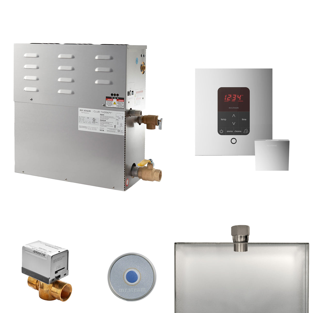 Mr.Steam CT Steam Shower Generator and iTempo Control Package, 6kW