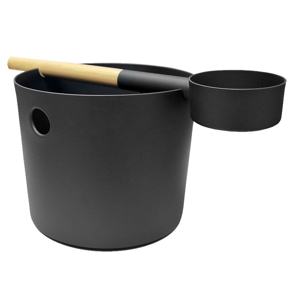 Kolo Premium Sauna Set - Aluminum Bucket & Bamboo Ladle