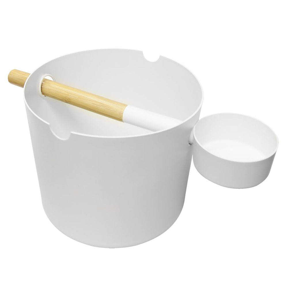 Kolo Premium Sauna Set - Aluminum Bucket & Bamboo Ladle