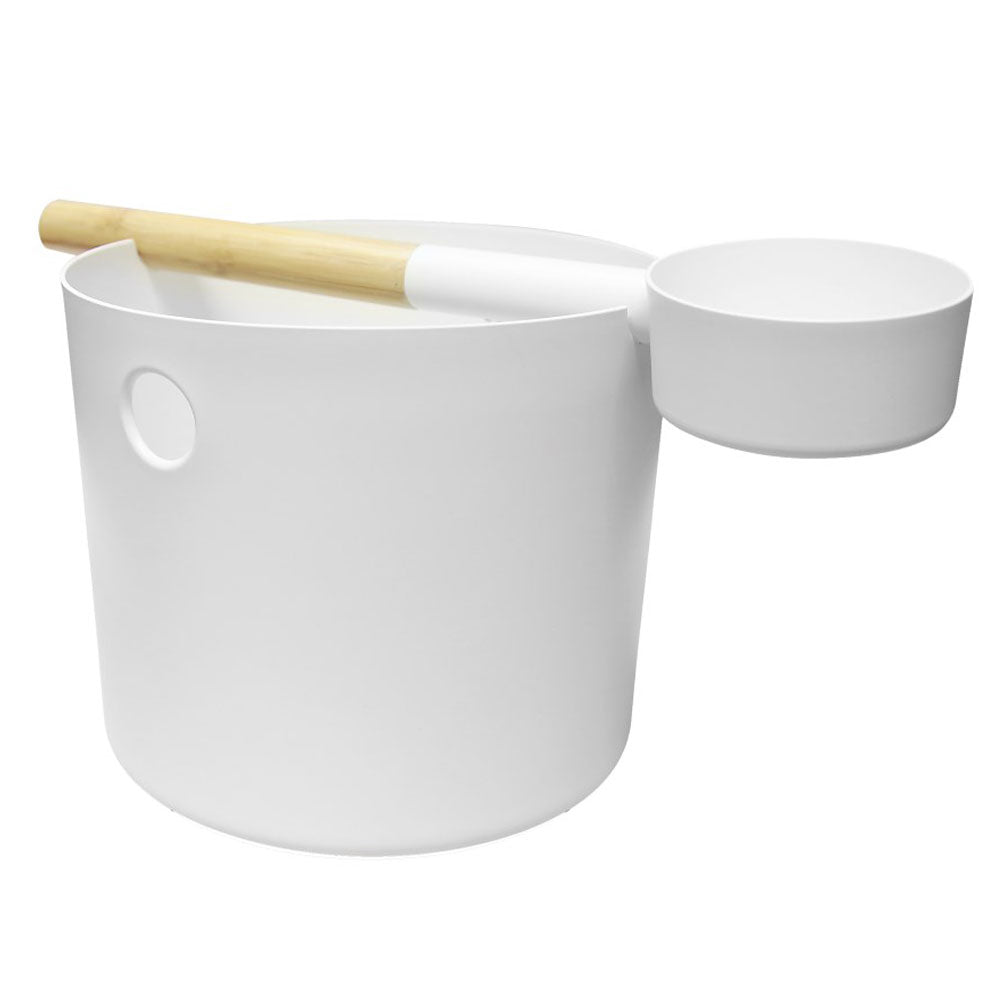 Kolo Premium Sauna Set - Aluminum Bucket & Bamboo Ladle
