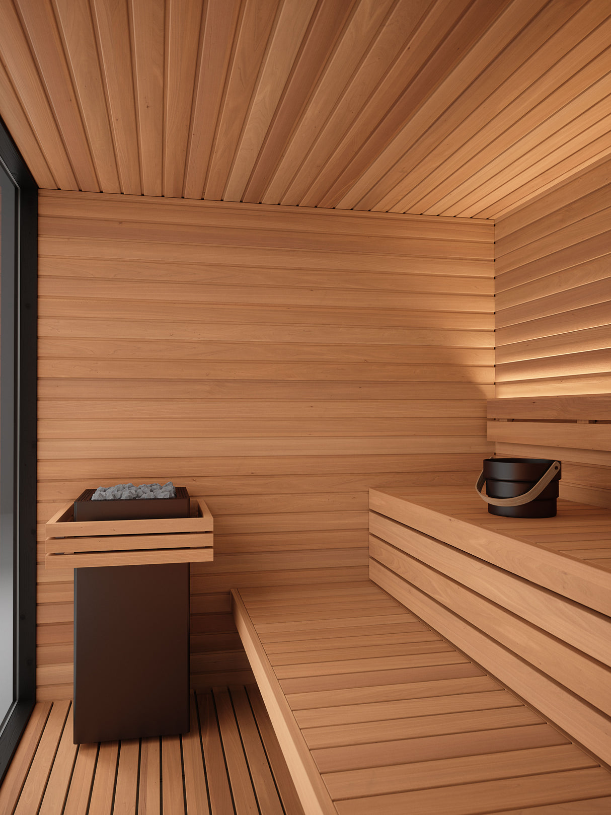 Auroom Mira L Outdoor Cabin Sauna, 5 Person