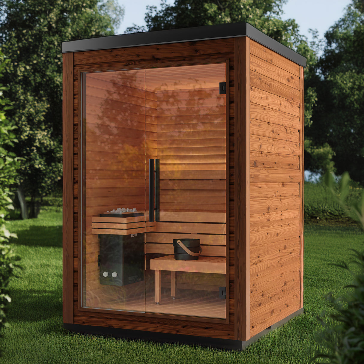 Auroom Mira S Outdoor Cabin Sauna, 2 Person