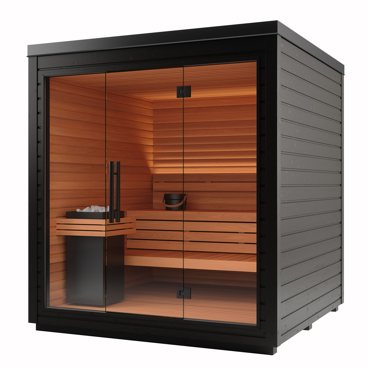 Auroom Mira L Outdoor Cabin Sauna, 5 Person