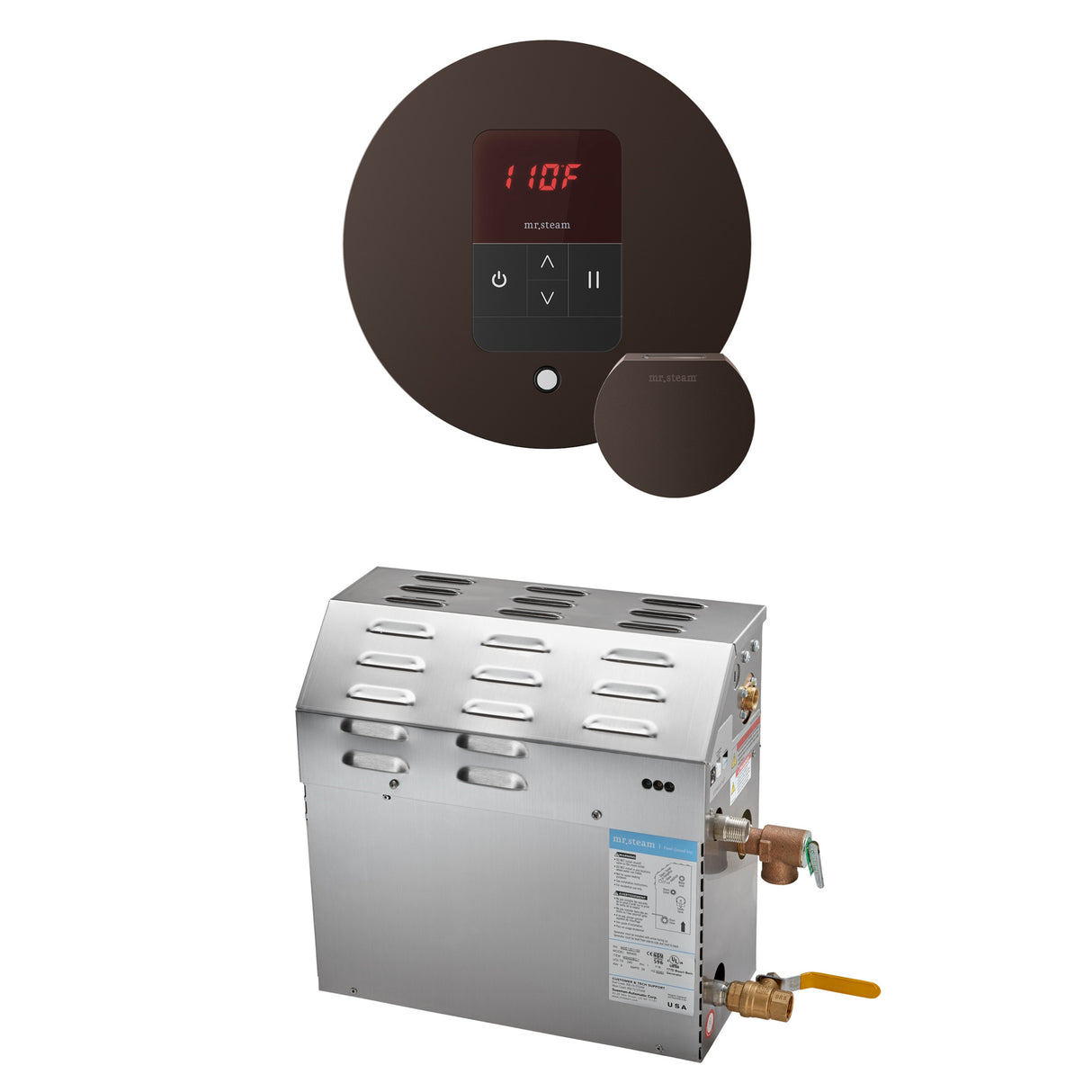 Mr.Steam MS Super Series Steam Shower Generator Package, 15kW