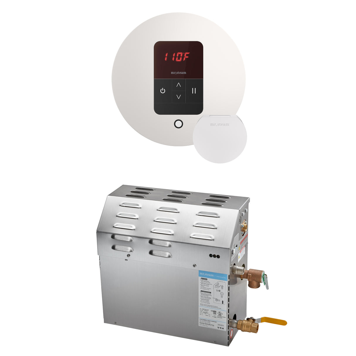 Mr.Steam MS Super Series Steam Shower Generator Package, 15kW