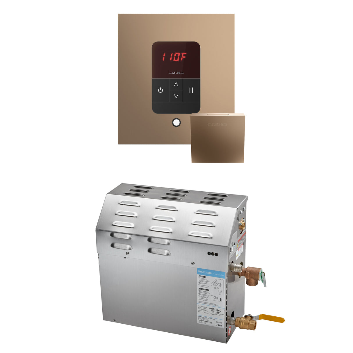 Mr.Steam MS Super Series Steam Shower Generator Package, 12kW