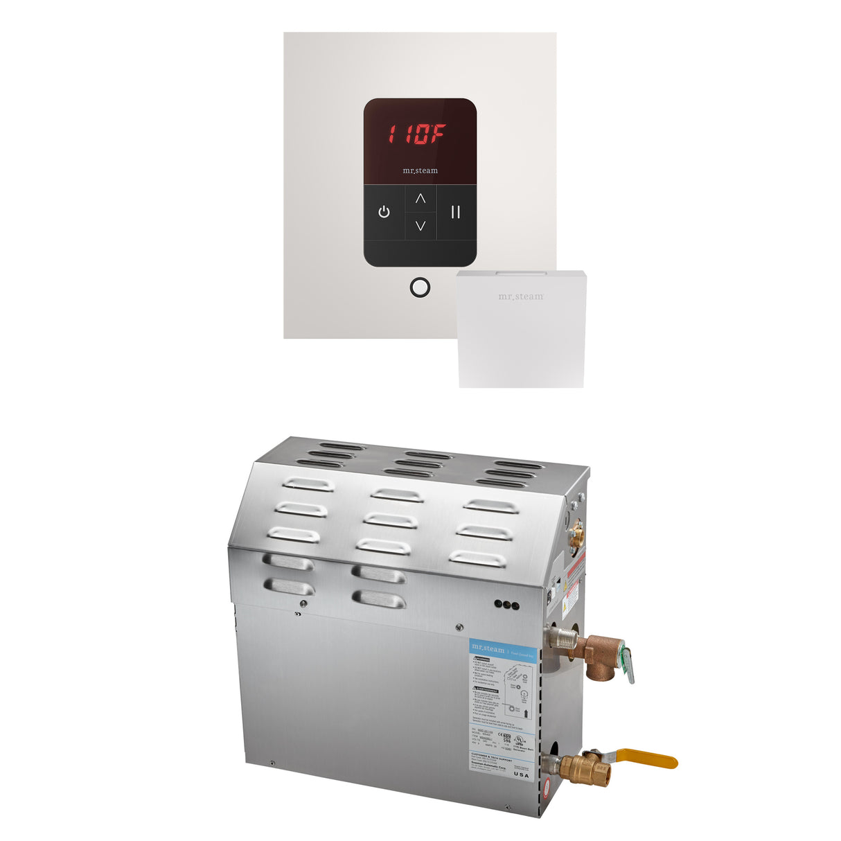 Mr.Steam MS Super Series Steam Shower Generator Package, 12kW