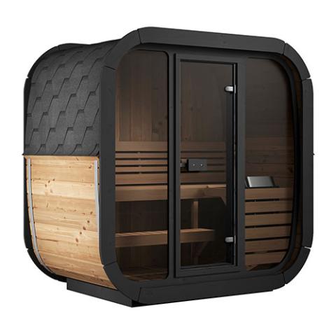 SaunaLife Cube Series Outdoor Sauna, 3 Person