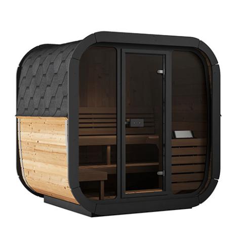 SaunaLife Cube Series Outdoor Sauna, 4 Person