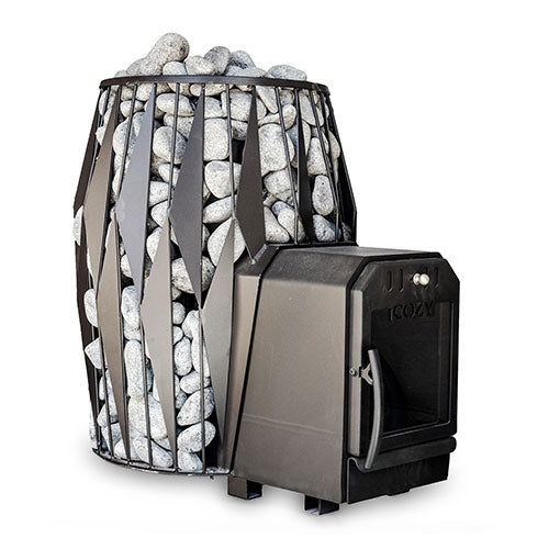 Cozy Heat OG Series Thru-Wall Wood Burning Sauna Heater Stove, 12kW