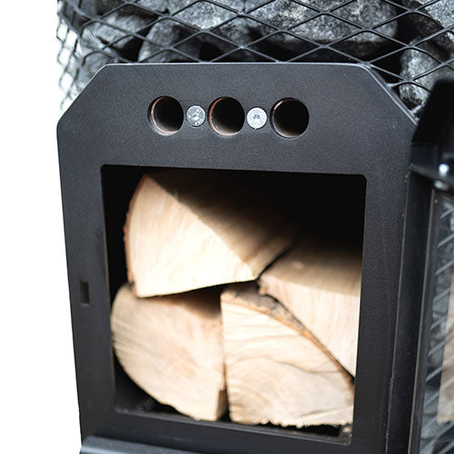 Cozy Heat Cozy Series Thru-Wall Wood Burning Sauna Heater Stove, 12kW
