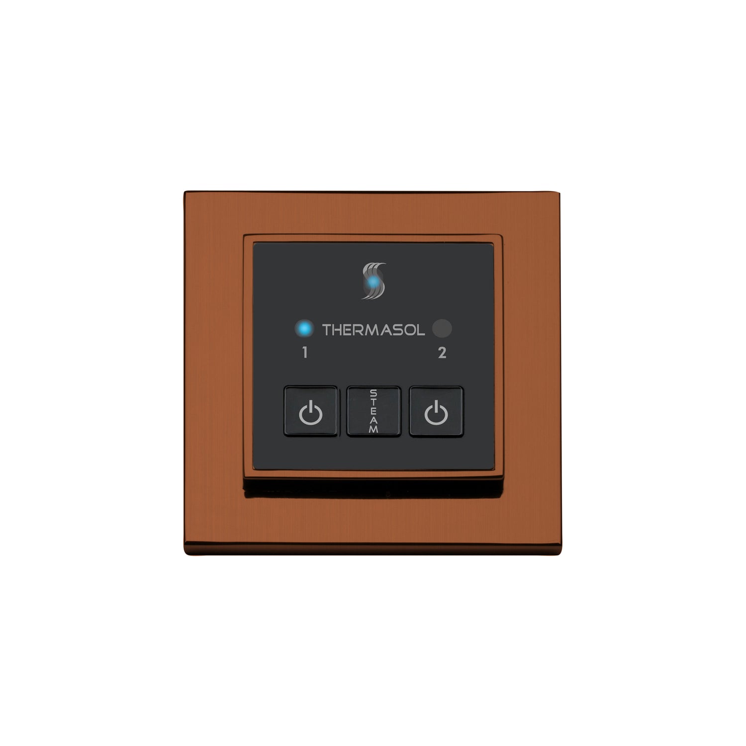 ThermaSol Easy Start Series Steam Shower Control, Modern Recessed Square