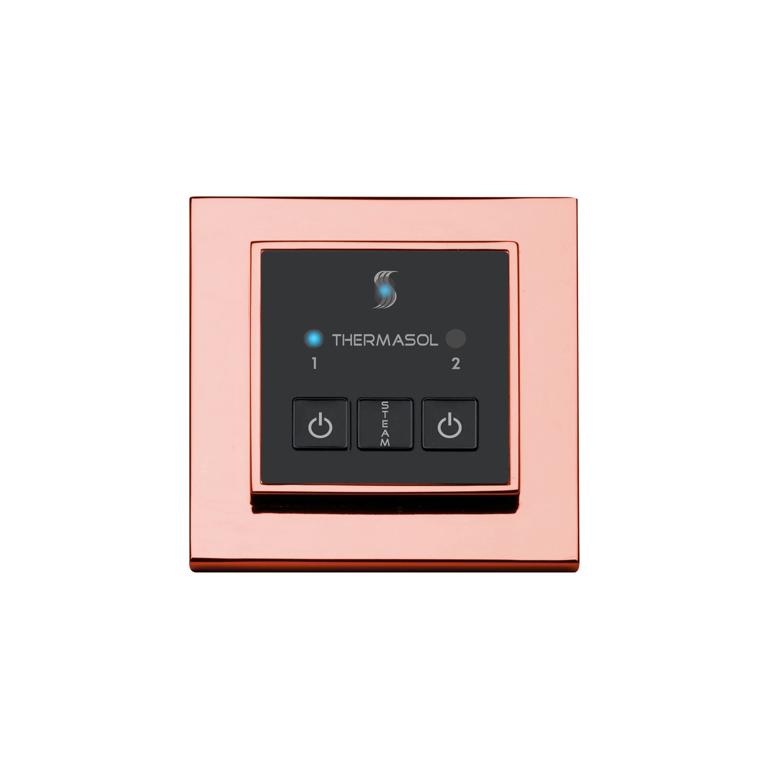 ThermaSol Easy Start Series Steam Shower Control, Modern Recessed Square
