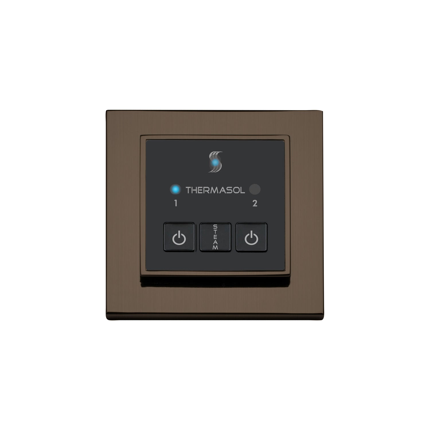 ThermaSol Easy Start Series Steam Shower Control, Modern Recessed Square