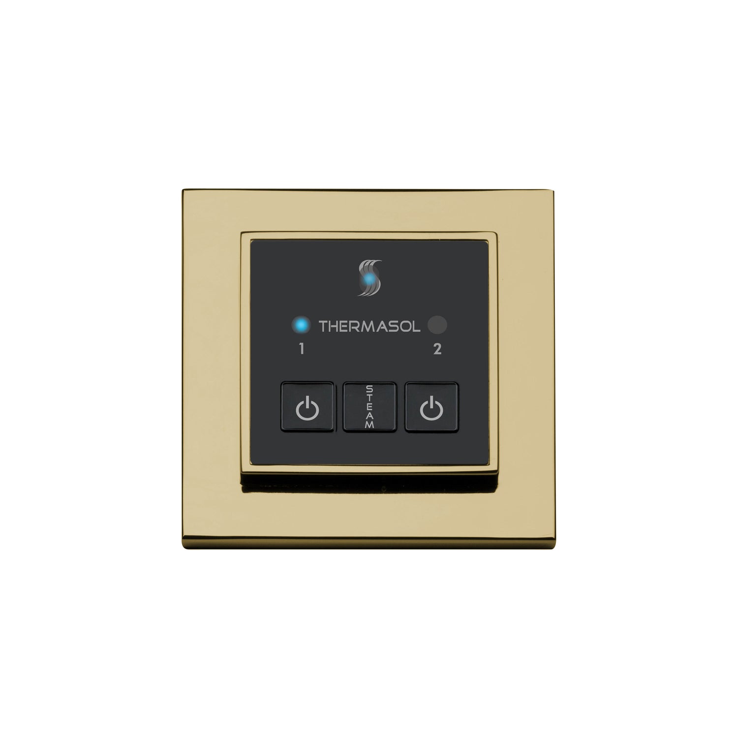 ThermaSol Easy Start Series Steam Shower Control, Modern Recessed Square
