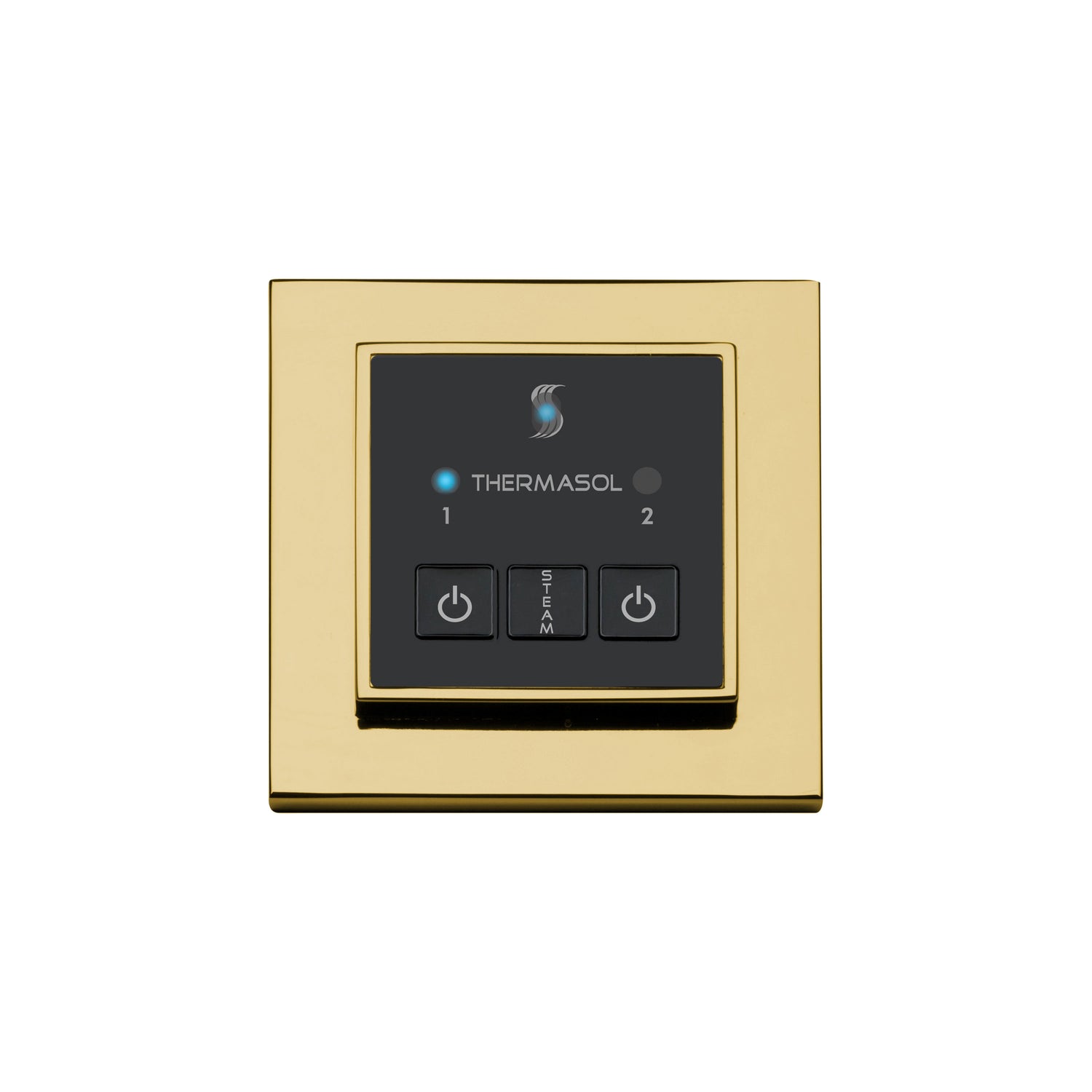 ThermaSol Easy Start Series Steam Shower Control, Modern Recessed Square