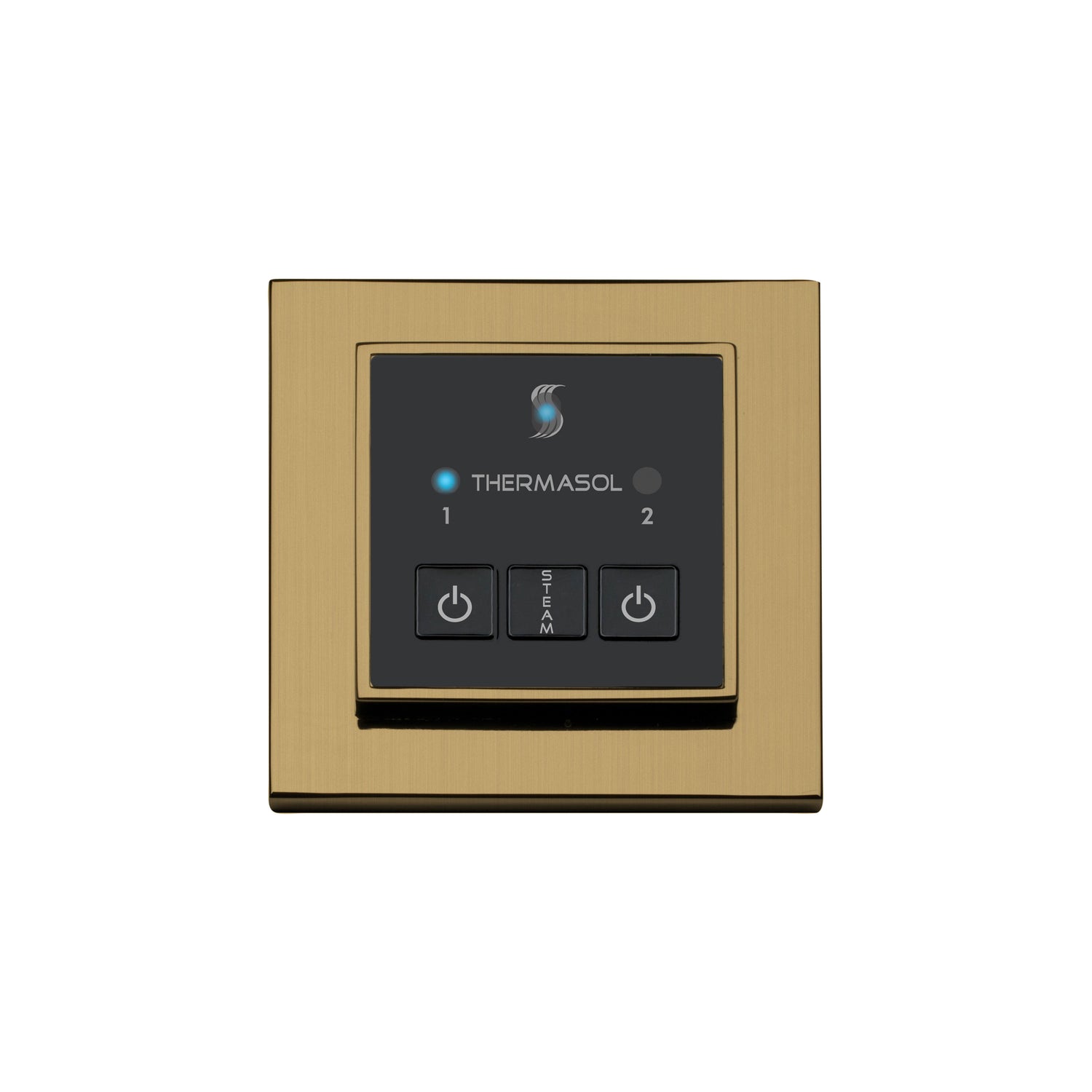 ThermaSol Easy Start Series Steam Shower Control, Modern Recessed Square