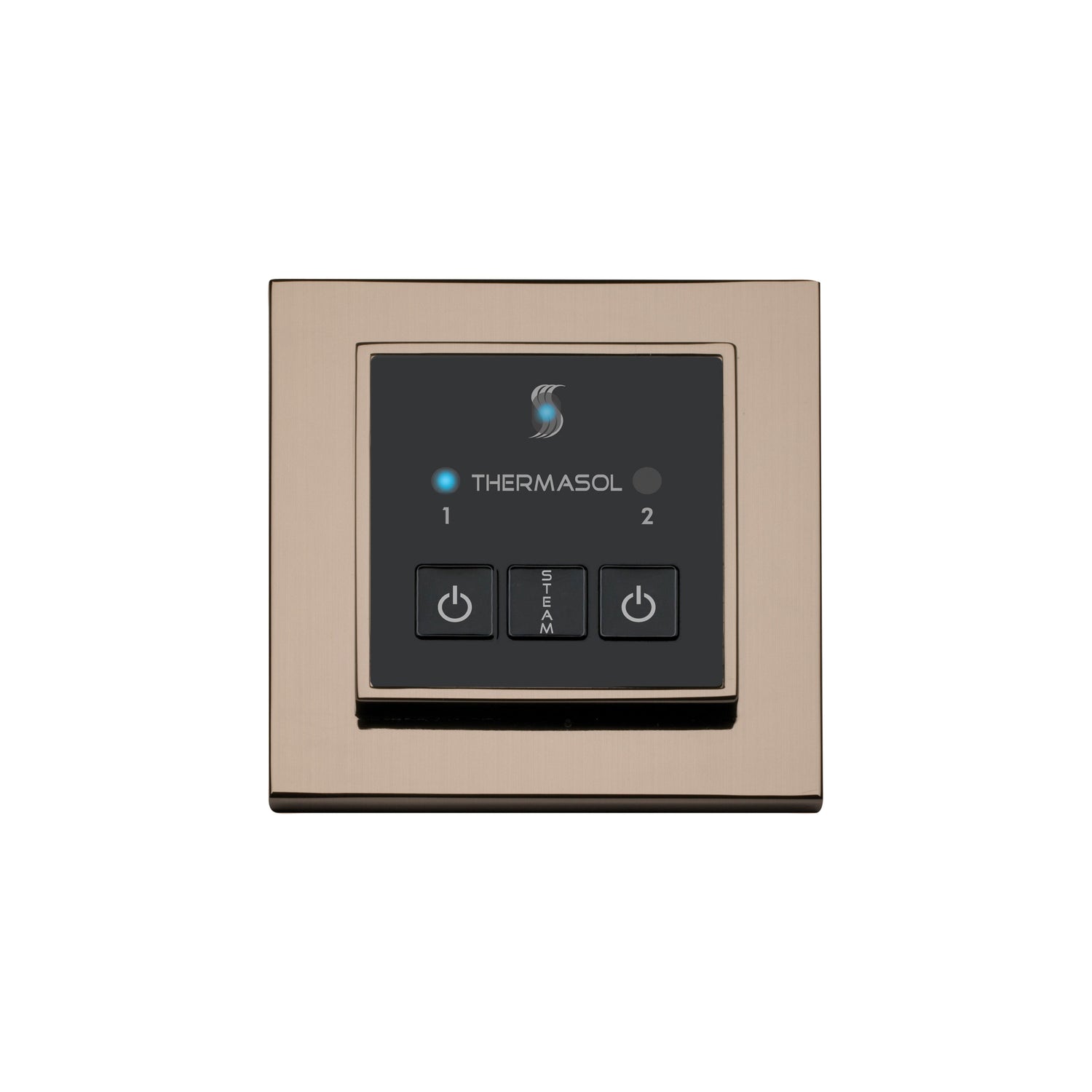ThermaSol Easy Start Series Steam Shower Control, Modern Recessed Square
