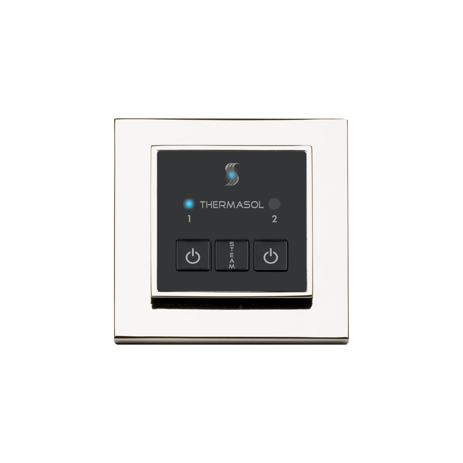 ThermaSol Easy Start Series Steam Shower Control, Modern Recessed Square