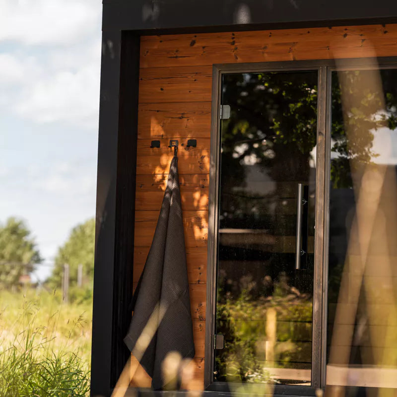 HUUM OVO Sauna Towel Set, Black