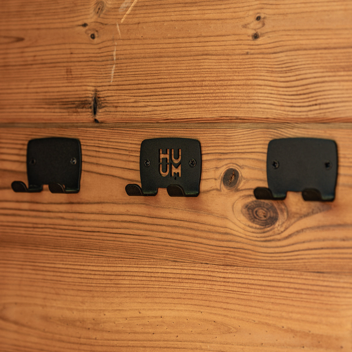 HUUM OVO Sauna Design Towel Hook Set, Black