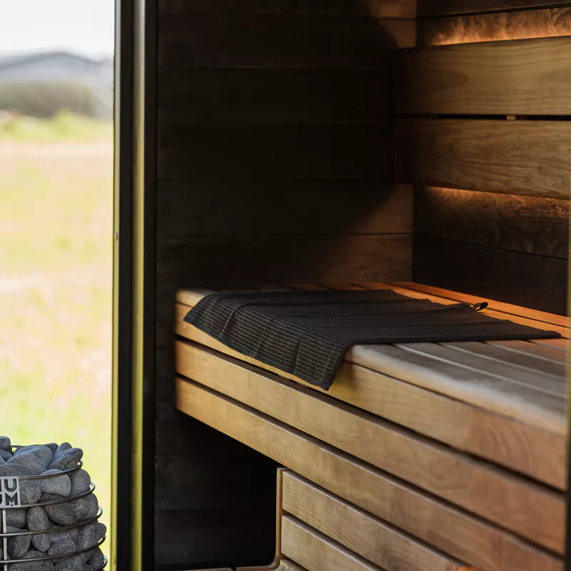 HUUM OVO Sauna Towel Set, Black