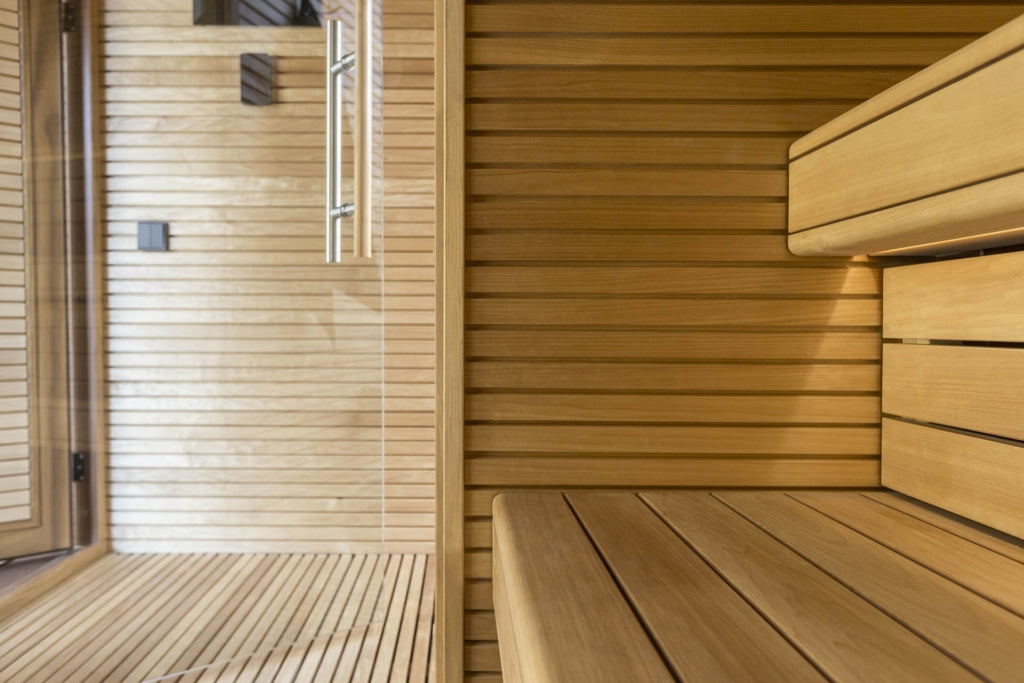 Auroom Natura Outdoor Cabin Sauna Kit with Lounge