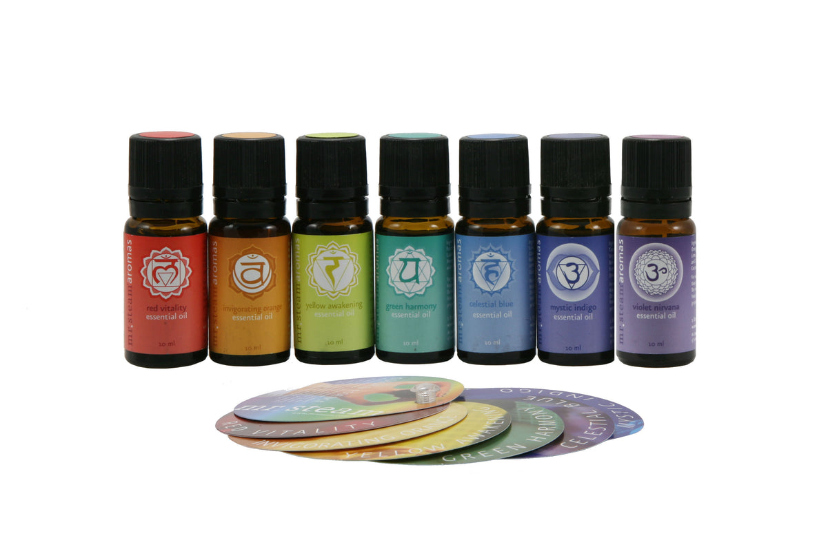 Mr.Steam Multi Chakra Aroma Oil Set Package