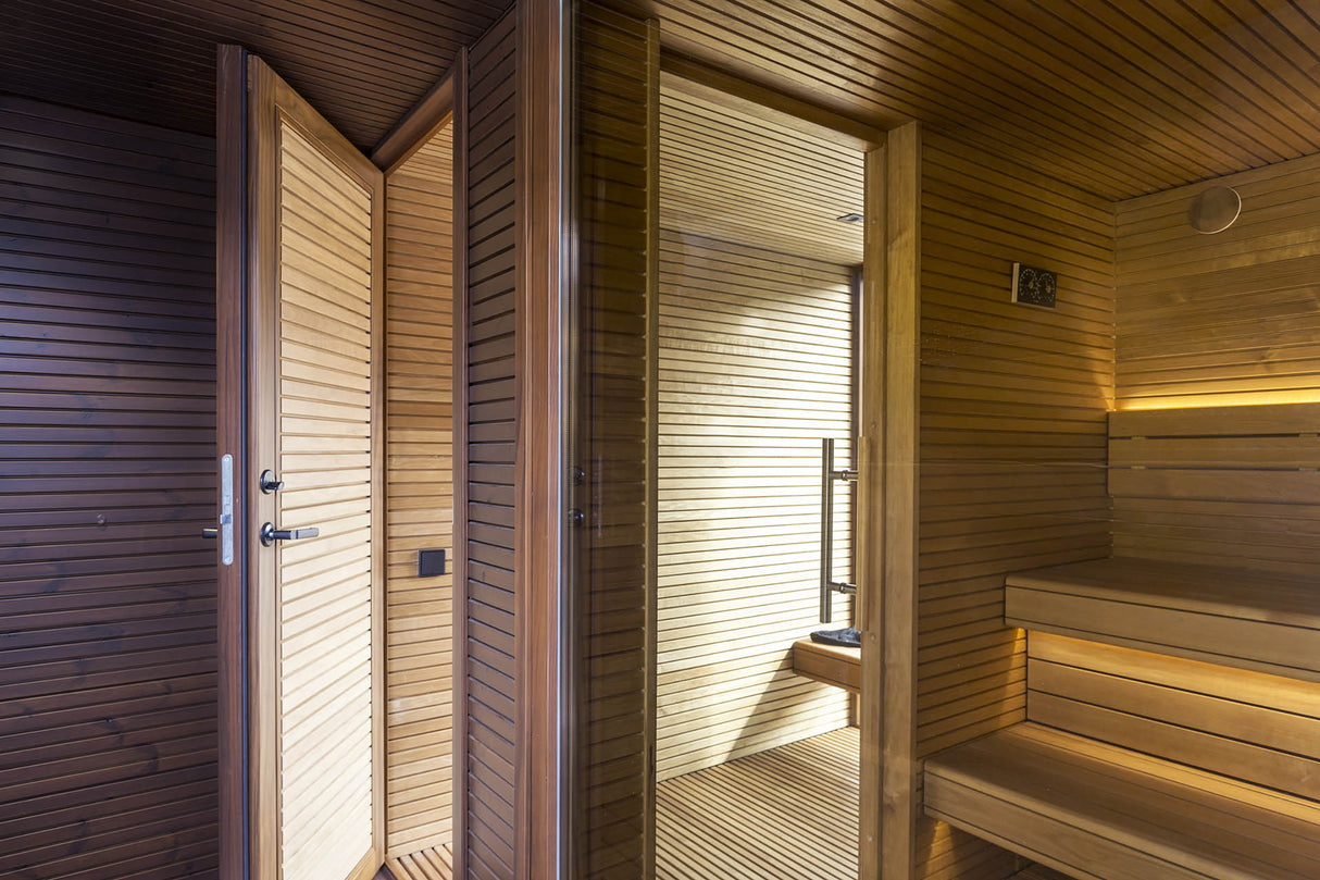 Auroom Natura Outdoor Cabin Sauna Kit with Lounge