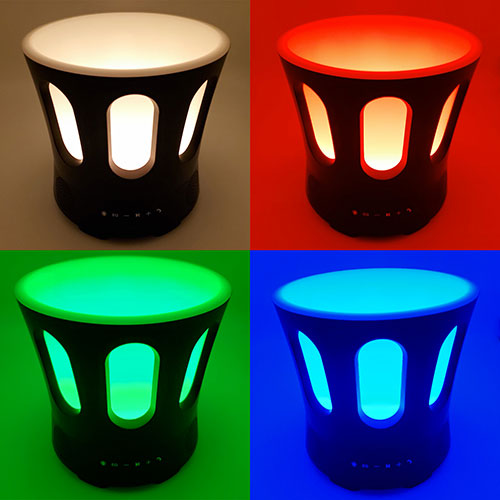 SaunaLife SaunaZone Bluetooth Speaker and Sauna Bucket, with Lights