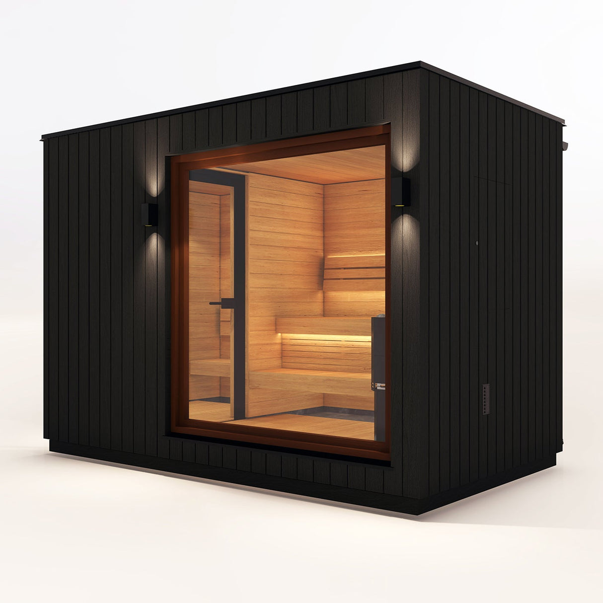 Saunum AirCube Double Outdoor Sauna, 3 Person