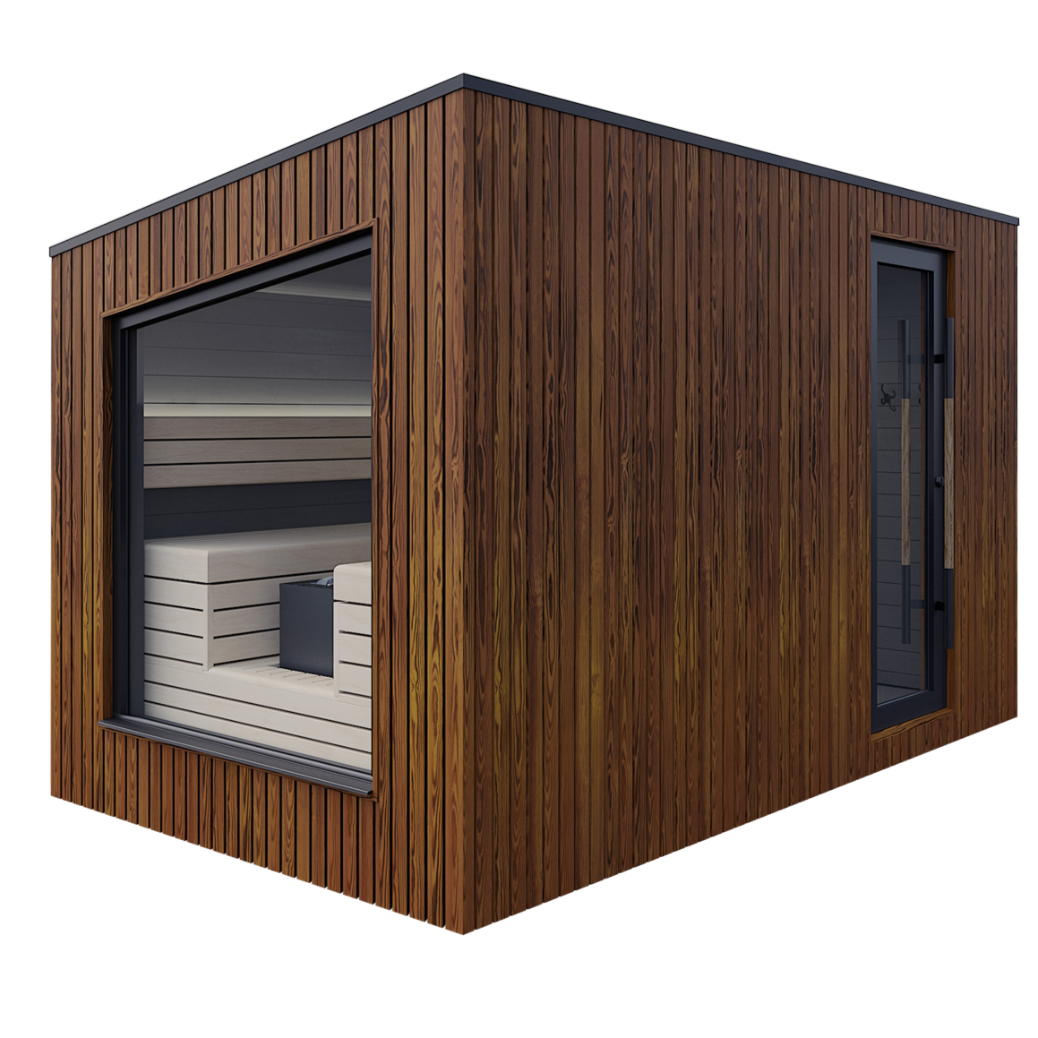 Auroom Terra Outdoor Cabin Sauna, 6 Person