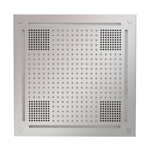 ThermaSol HydroVive 18" Light, Sound, and Rain Shower System, Square