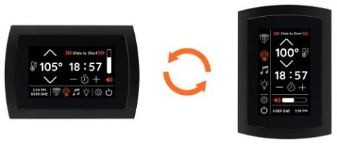 ThermaSol SignaTouch Series 5" Smart Touchscreen Steam Shower Control, Contemporary Flushmount