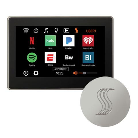 ThermaSol ThermaTouch 10" Steam Shower Control with SteamVection Steamhead Kit, Round