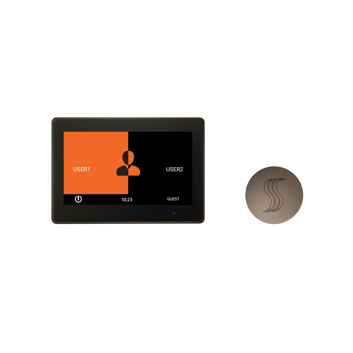 ThermaSol ThermaTouch 10" Steam Shower Control with SteamVection Steamhead Kit, Round