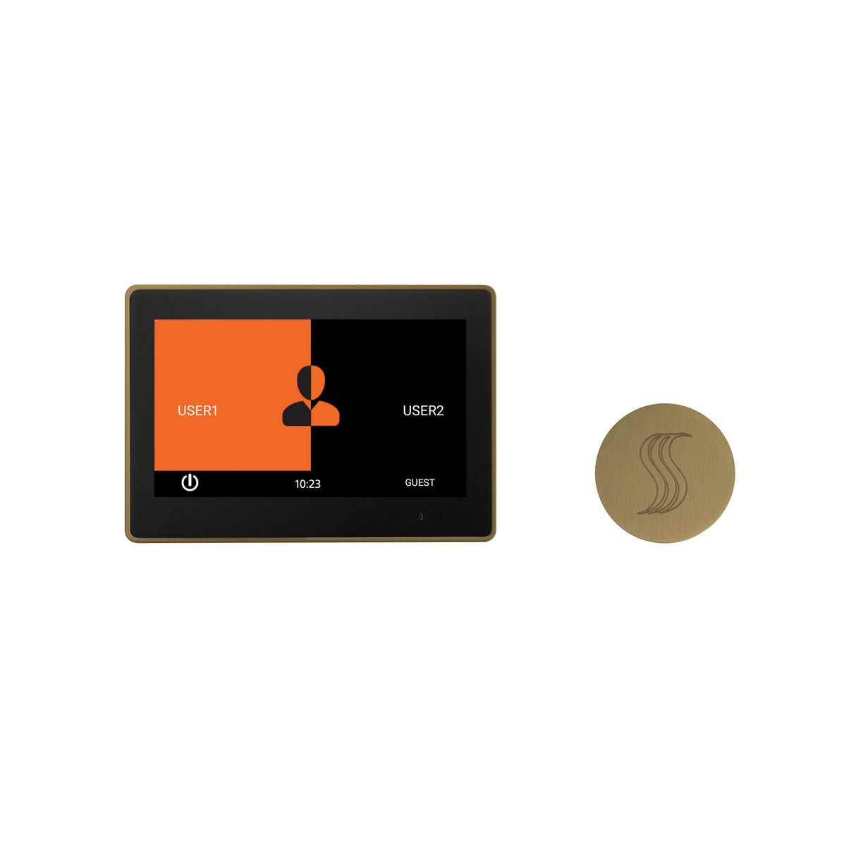 ThermaSol ThermaTouch 10" Steam Shower Control with SteamVection Steamhead Kit, Round