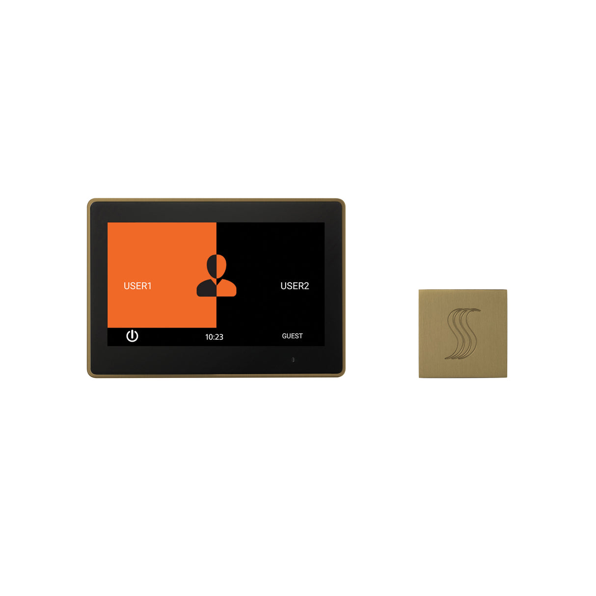 ThermaSol ThermaTouch 10" Steam Shower Control with SteamVection Steamhead Kit, Square