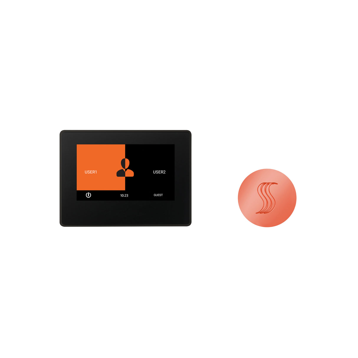 ThermaSol ThermaTouch 7" Steam Shower Control with SteamVection Steamhead Kit, Round