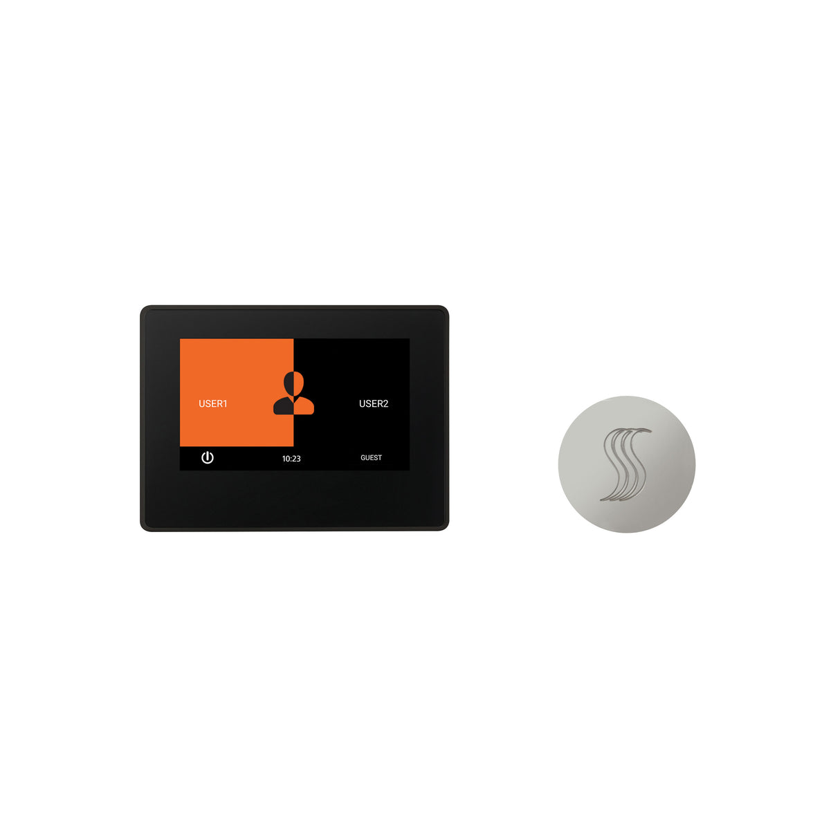 ThermaSol ThermaTouch 7" Steam Shower Control with SteamVection Steamhead Kit, Round