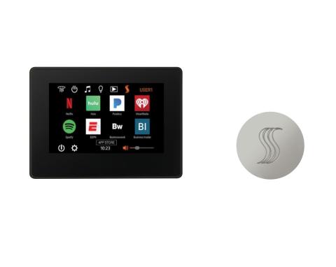 ThermaSol ThermaTouch 7" Steam Shower Control with SteamVection Steamhead Kit, Round