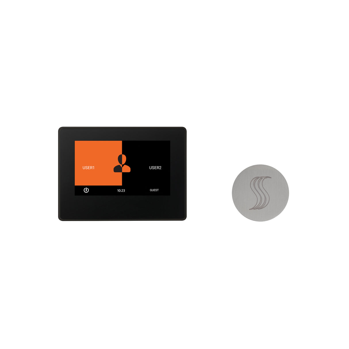 ThermaSol ThermaTouch 7" Steam Shower Control with SteamVection Steamhead Kit, Round