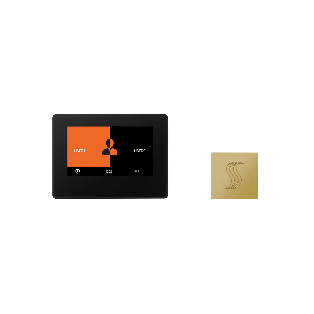 ThermaSol ThermaTouch 7" Steam Shower Control with SteamVection Steamhead Kit, Square