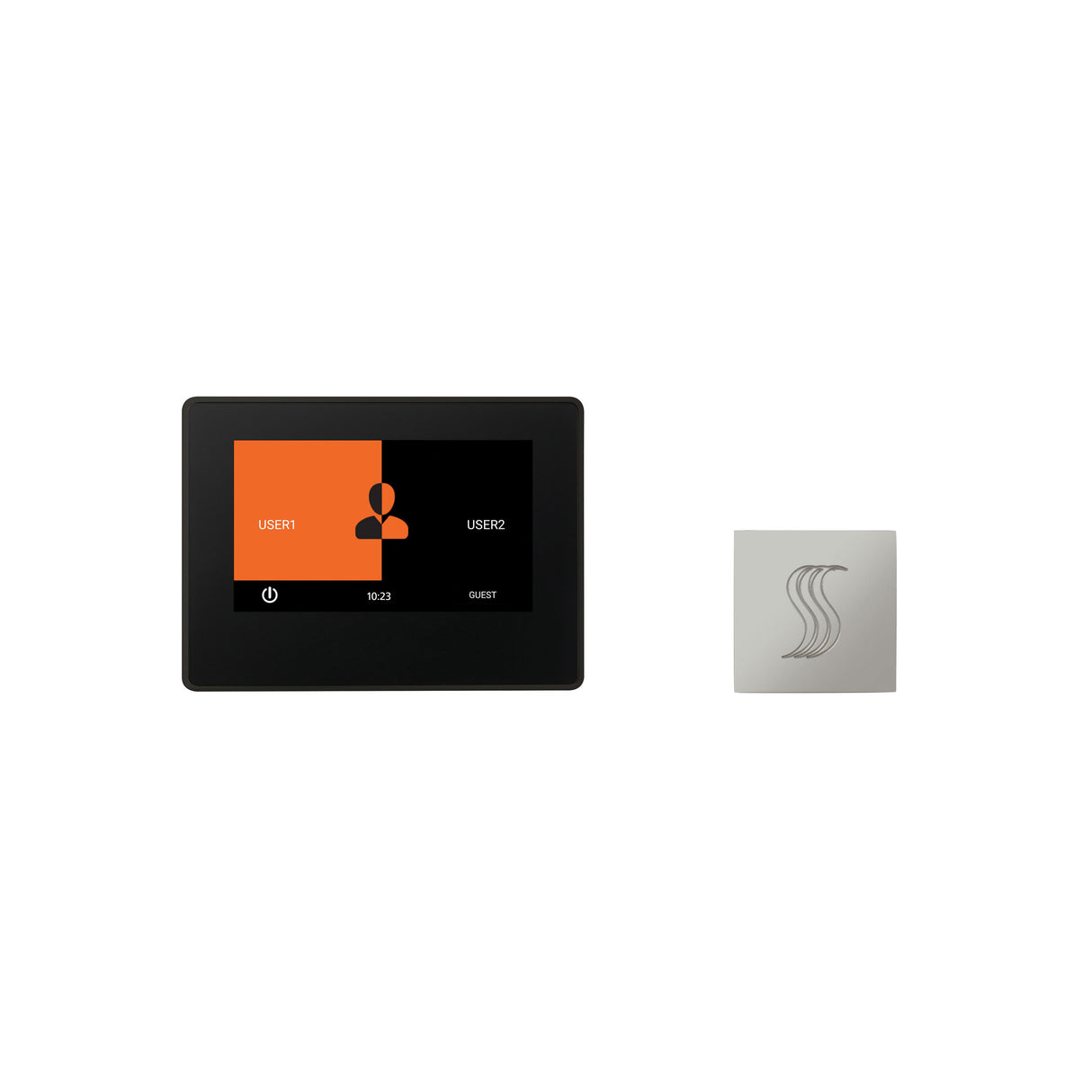 ThermaSol ThermaTouch 7" Steam Shower Control with SteamVection Steamhead Kit, Square