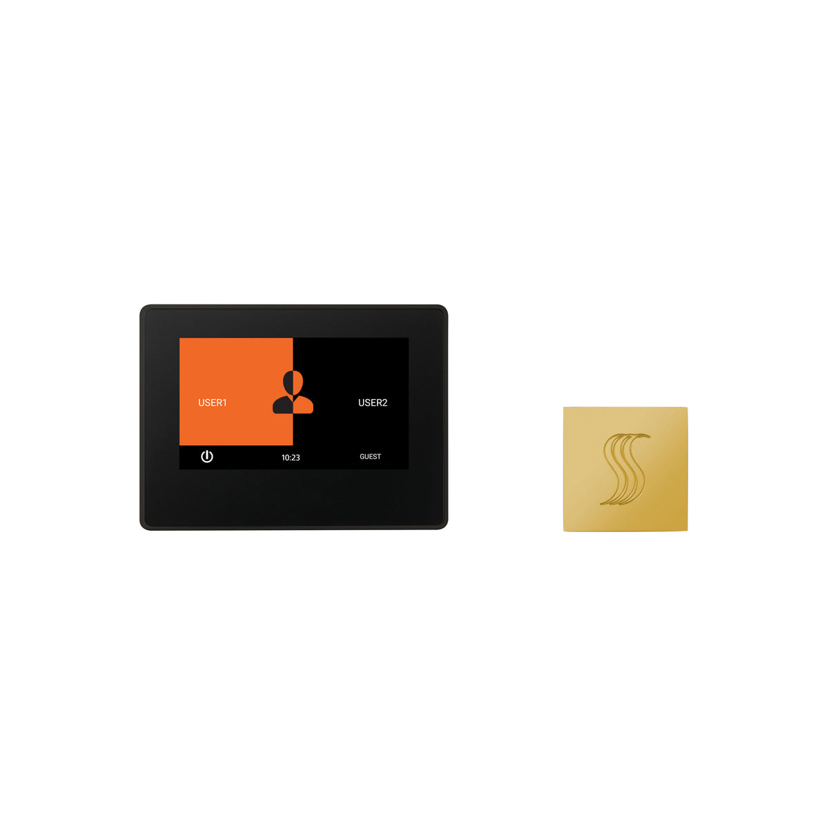 ThermaSol ThermaTouch 7" Steam Shower Control with SteamVection Steamhead Kit, Square