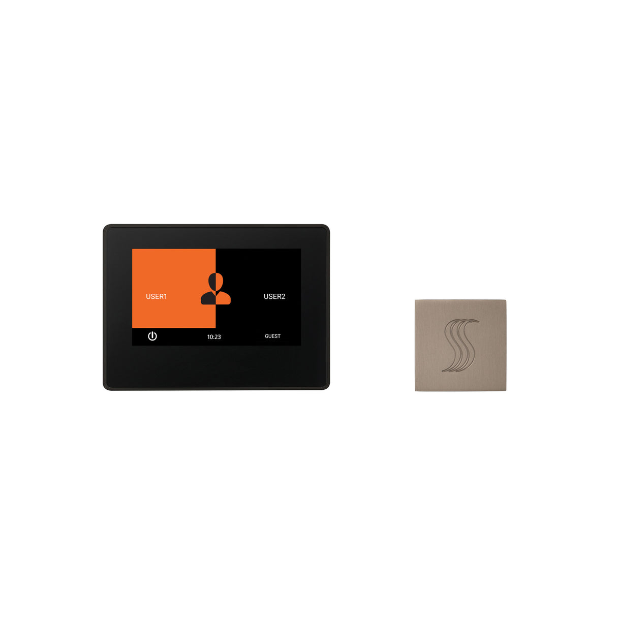 ThermaSol ThermaTouch 7" Steam Shower Control with SteamVection Steamhead Kit, Square