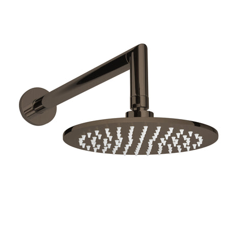 ThermaSol Rainhead Shower Fixture  with Arm, Round