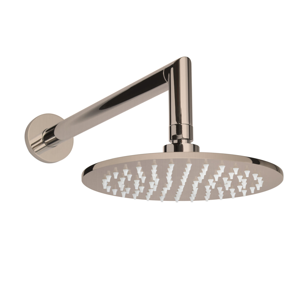 ThermaSol Rainhead Shower Fixture  with Arm, Round